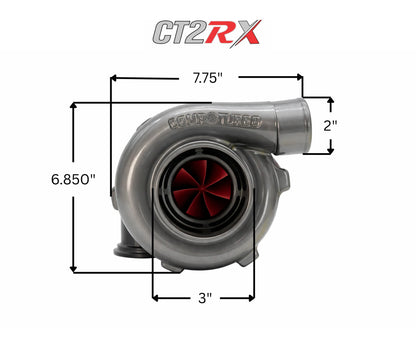 CT2RX-4849 TRIPLEX CERAMIC BALL BEARING OIL-LESS AIR COOLED TURBOCHARGER (575 HP)